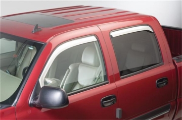 Picture of Putco 09-18 Ram 1500 - Crew Cab (Set of 4) Excl Rebel Model Element Chrome Window Visors