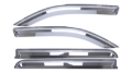 Picture of Putco 19-20 Ram 1500 - Crew Cab (Set of 4) Element Chrome Window Visors