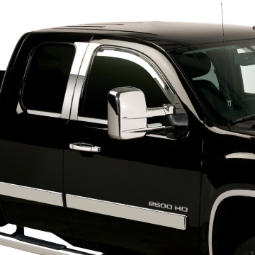 Picture of Putco 14-18 GMC Sierra LD - (Fronts Only) Excl regular cabs Element Chrome Window Visors