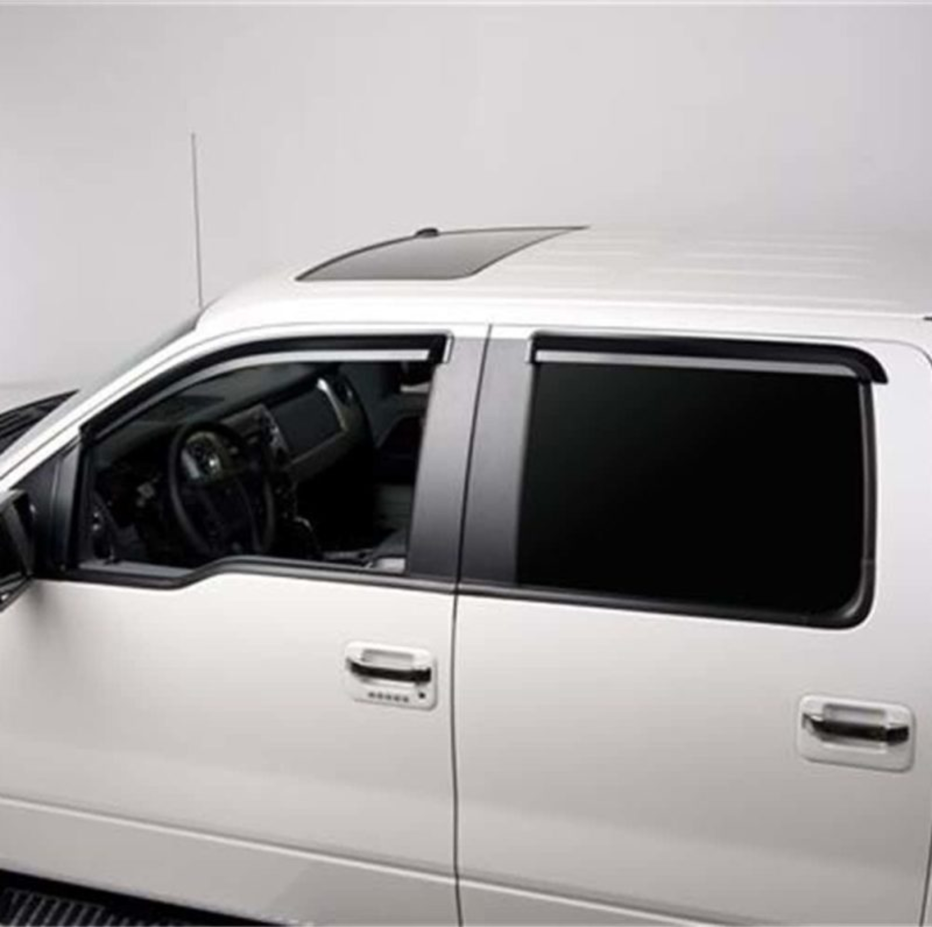 Picture of Putco 09-14 Ford F-150 Crew Cab - Tape on Application Element Tinted Window Visors