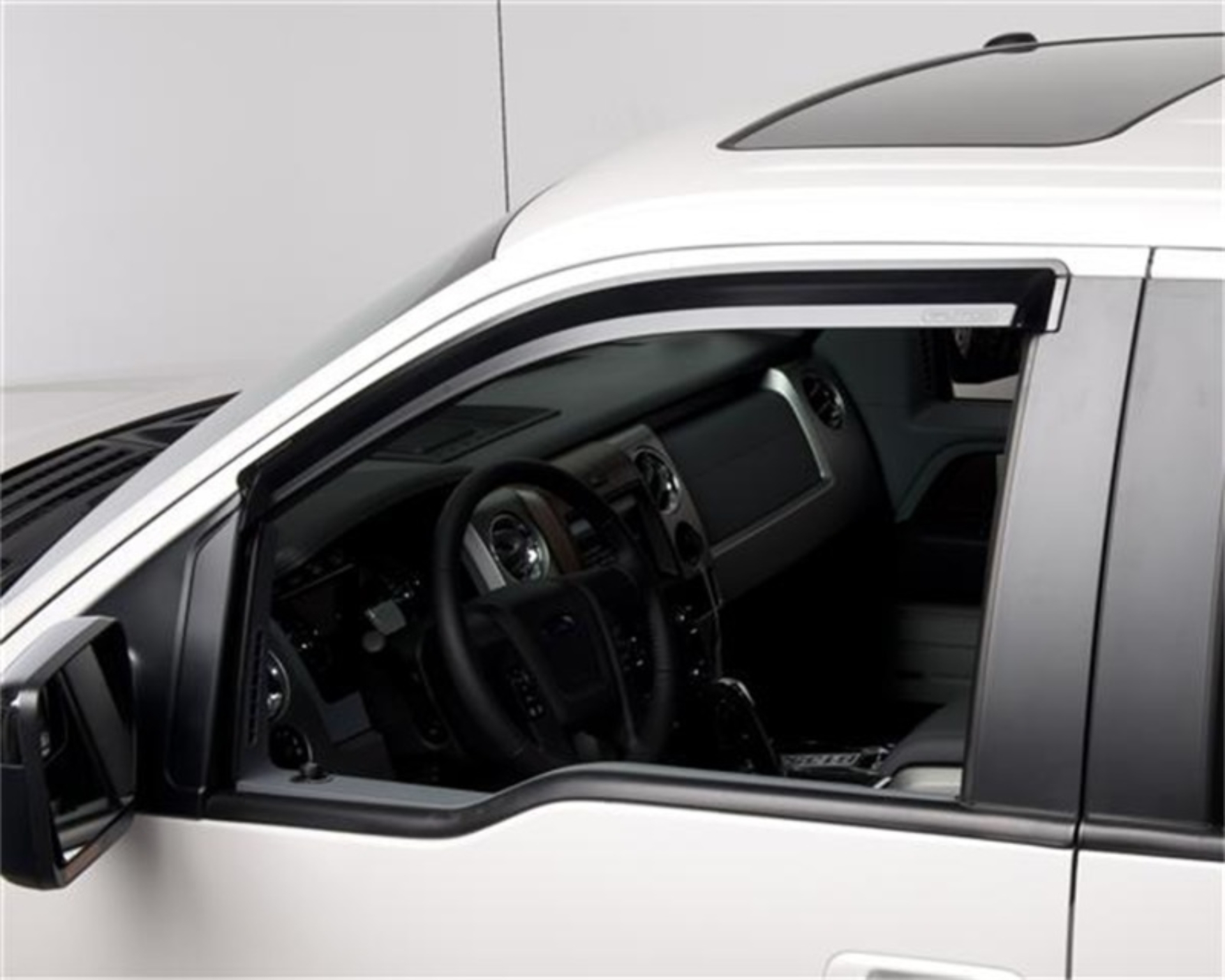 Picture of Putco 09-14 Ford F-150 Super Cab / Crew Cab - Fronts Only - Tape-On Element Tinted Window Visors