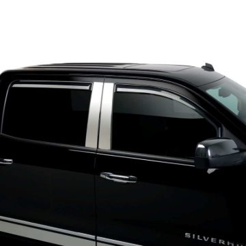 Picture of Putco 14-18 Chevy Silverado LD - 4 Door - Crew Cab Element Tinted Window Visors