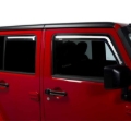 Picture of Putco 07-18 Jeep Wrangler JK - 4 Door Element Tinted Window Visors