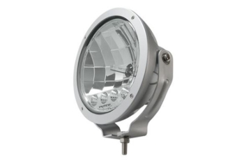 Picture of Putco HID Lamp w/3 LED DayTime Running Lights - 6in Silver Housing w/ Clear Lens HID Off Road Lamps