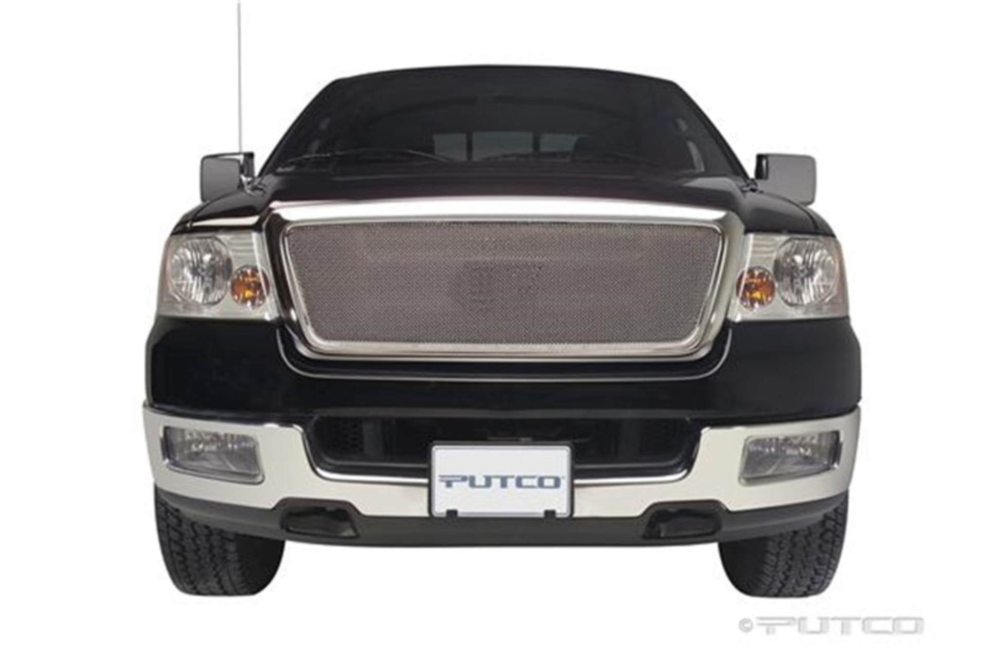 Picture of Putco 04-08 Ford F-150 LD Honeycomb (Excl Heritage)(Covering Logo) - Bolt on Liquid Mesh Grilles