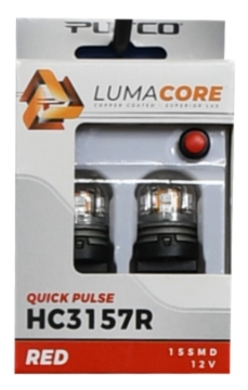 Picture of Putco LumaCore 3157 Red - Pair (x3 Strobe w/ Bright Stop)