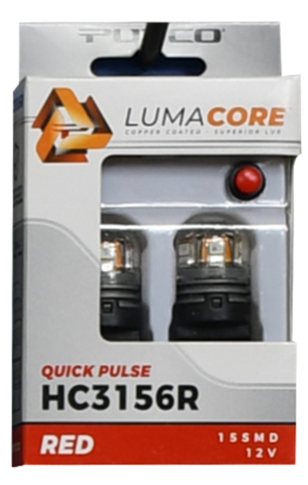 Picture of Putco LumaCore 3156 Red - Pair (x3 Strobe w/ Bright Stop)