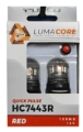 Picture of Putco LumaCore 7443 Red - Pair (x3 Strobe w/ Bright Stop)