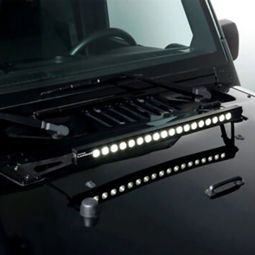 Picture of Putco 07-18 Jeep Wrangler JK - 20in Luminix Light Bar w/ Hood bracket Luminix Jeep LED Kits