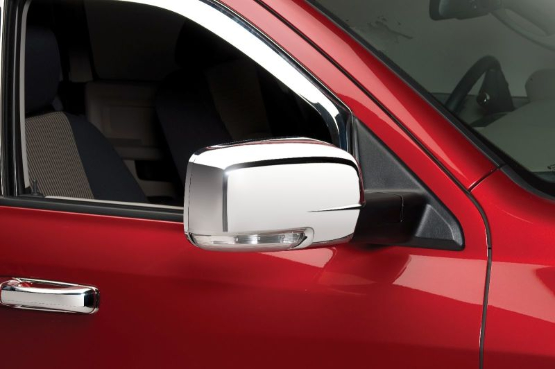 Picture of Putco 09-12 RAM 1500 w/o Towing Mirrors- w/ Turn Signal (Will not Fit Painted Mirrors) Mirror Covers