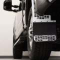 Picture of Putco 17-20 Ford SuperDuty - Set of 2 (Excl Dually Rear) Mud Skins - Brushed SS w/ Hex Shield