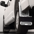 Picture of Putco 11-16 Ford SuperDuty - Set of 2 (Excl Dually Rear) Mud Skins - Polished SS w/ Hex Shield
