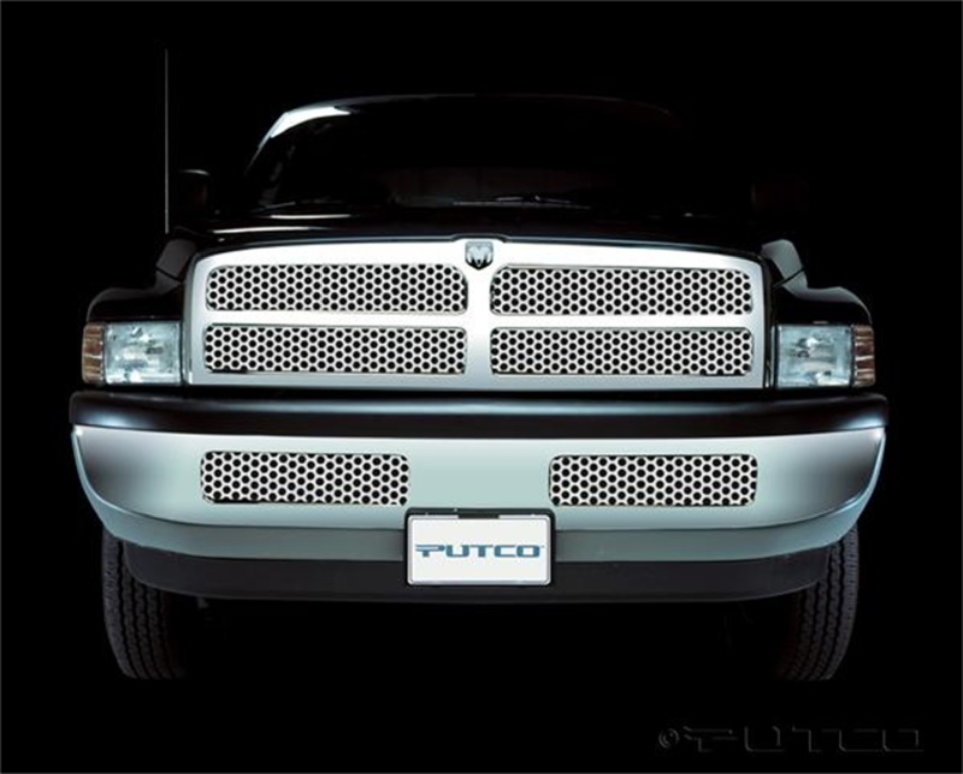 Picture of Putco 94-02 Ram 2500/3500 (Except Sport) Punch Stainless Steel Grilles