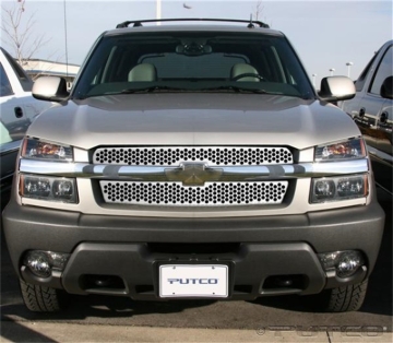 Picture of Putco 02-06 Chevrolet Avalanche w/Body Cladding Punch Stainless Steel Grilles