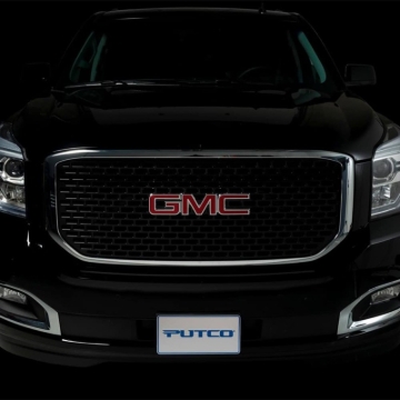 Picture of Putco 15-20 GMC Yukon XL - Liquid 3D Slot / Black Denali Style Lighted Boss Grille