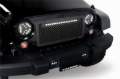 Picture of Putco 07-18 Jeep Wrangler Anodized Alum Lighted Boss Grille w/ 20in Luminix Light Bar (Cut to Fit)
