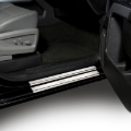 Picture of Putco 2019+ Chevrolet Silv LD Fits Double Cab and Regular Cab (2pc) w/ Bow Tie Etching SS Door Sills