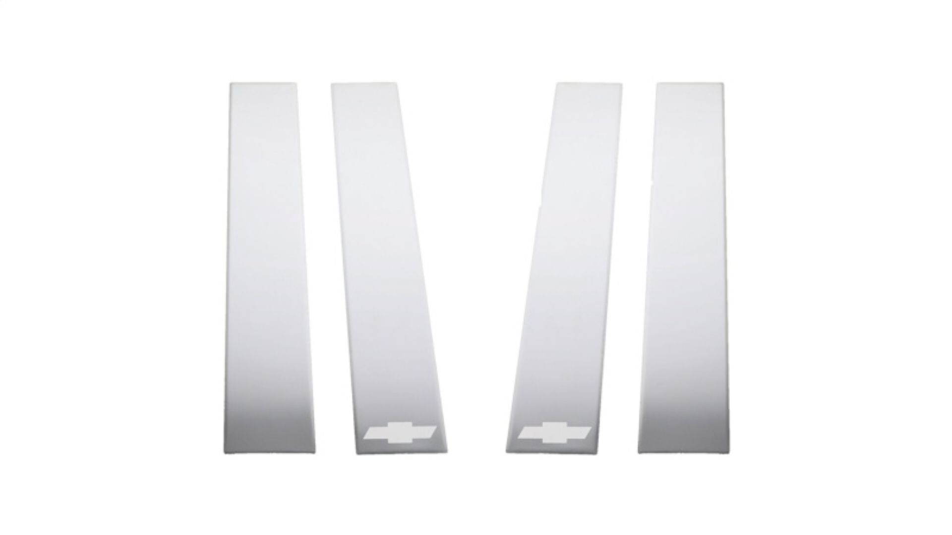 Picture of Putco 2020 Chevy Silv HD - Chevy Bow Tie Etching - Crew Cab / Double Cab (6pcs) SS Pillar Posts