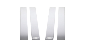 Picture of Putco 2020 Chevy Silv HD - Chevy Bow Tie Etching - Crew Cab / Double Cab (6pcs) SS Pillar Posts