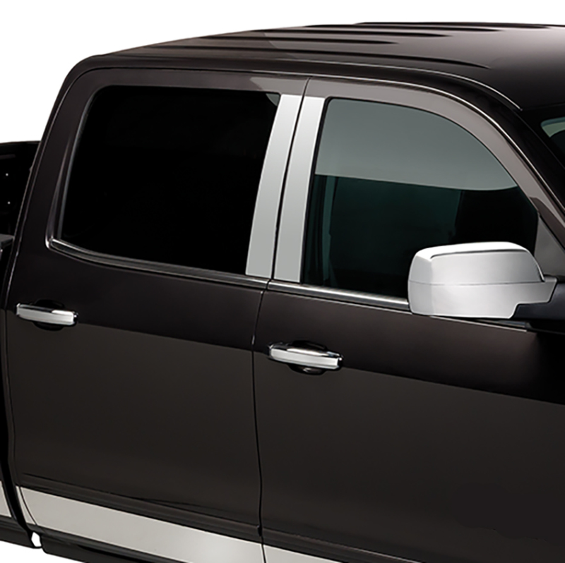 Picture of Putco 2020 Silv/Sierra HD 2500/3500 - Crew Cab / Dbl Cab (6pcs) SS Pillar Posts Classic