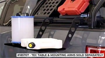 Picture of Putco TEC Table w/ Mounting Arms (No Drill) Table 24in x 12in x .02in / QTY 2 Arms 24in x 14in x 1in