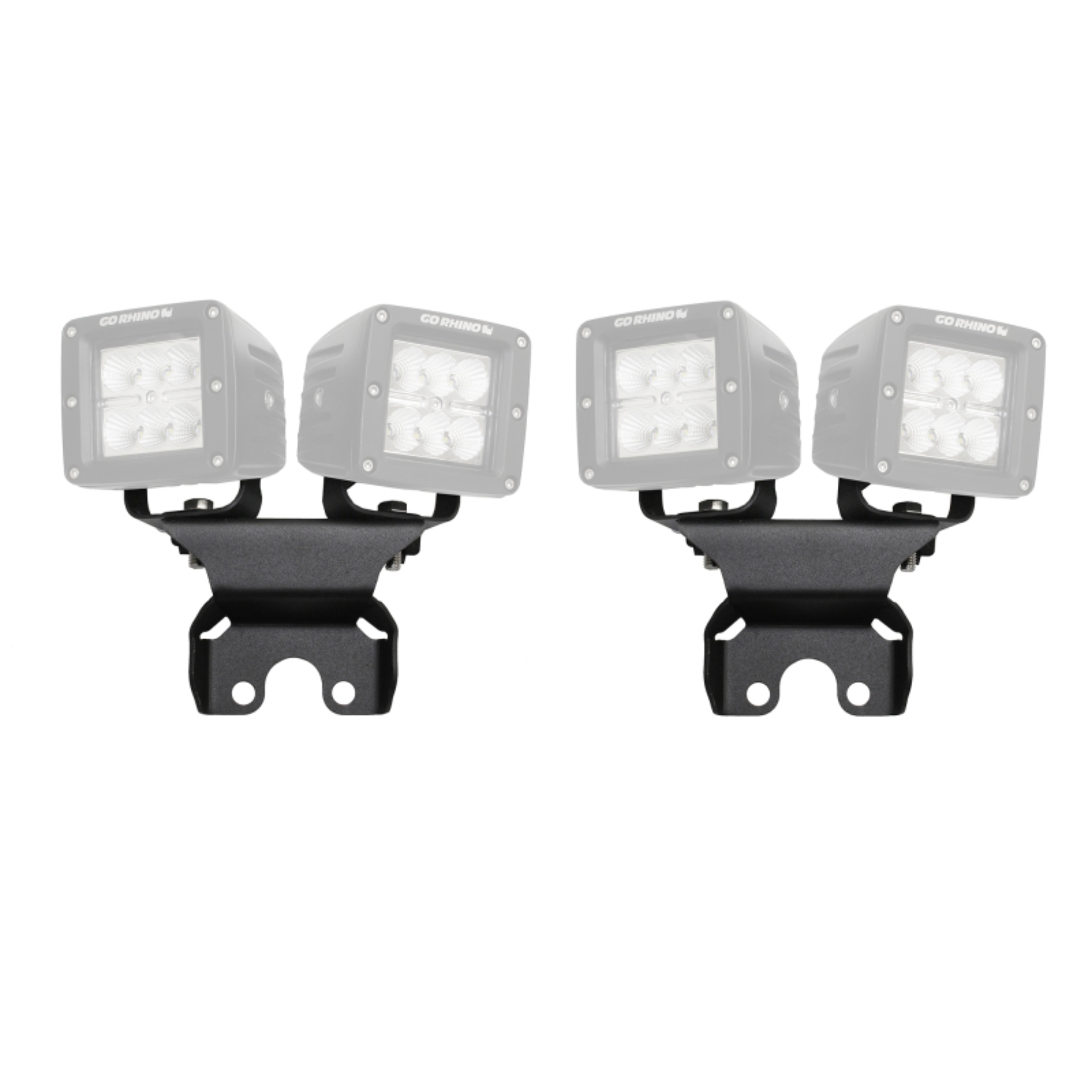 Picture of Go Rhino 18-20 Jeep Wrangler JL/JLU Light Mount - One or Two 3in Cubes
