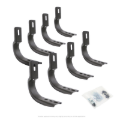 Picture of Go Rhino 20-20 Jeep Gladiator Brackets for OE Xtreme Cab Length SideSteps
