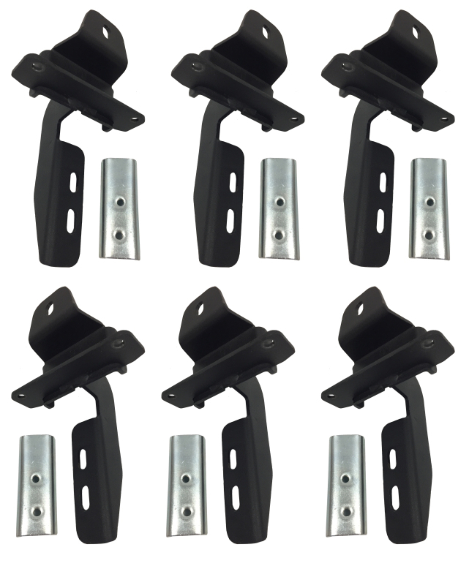 Picture of Go Rhino 18-20 Jeep Wrangler JLU Brackets for OE Xtreme Cab Length SideSteps