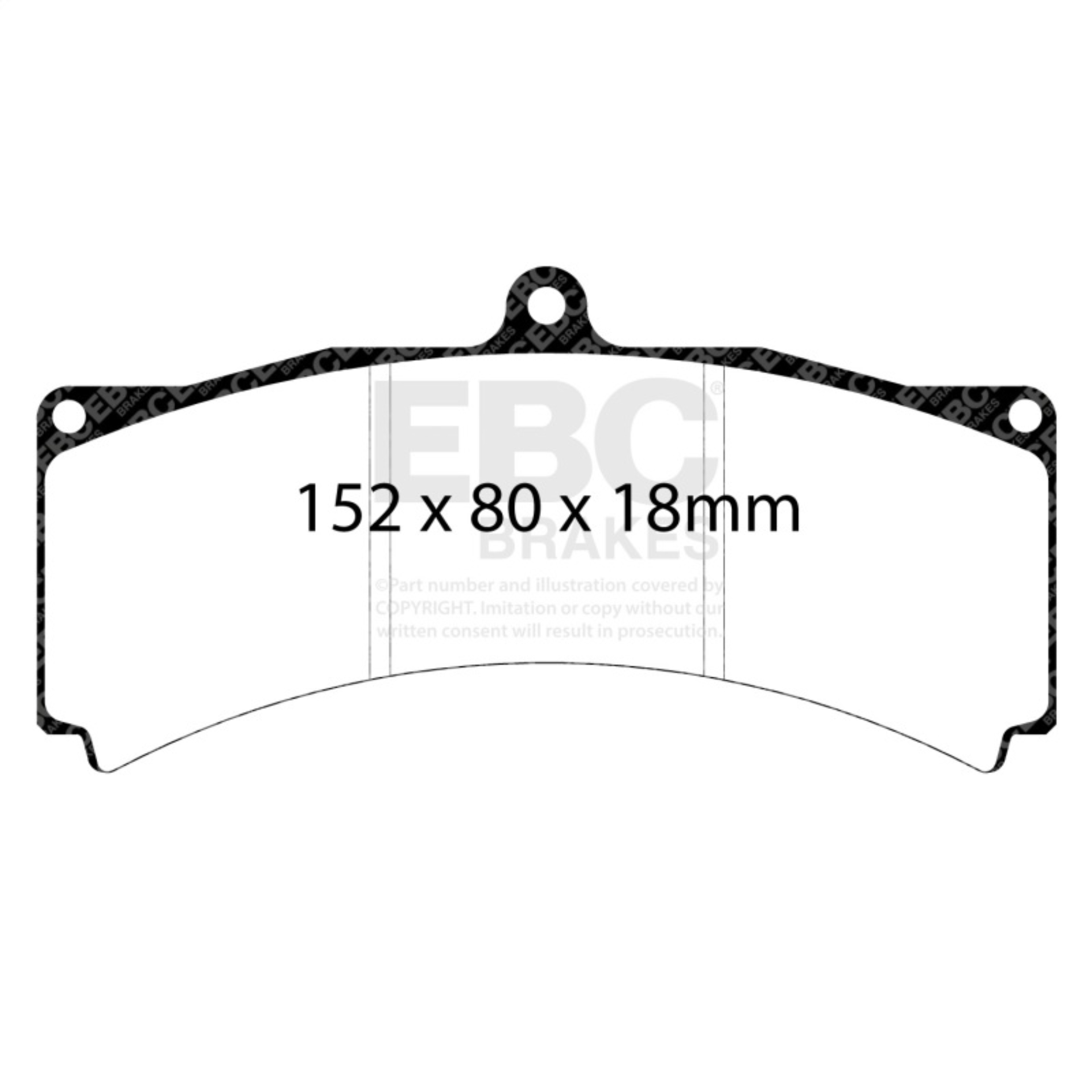 Picture of EBC Yellowstuff Brake Pad Sets - DP4012R