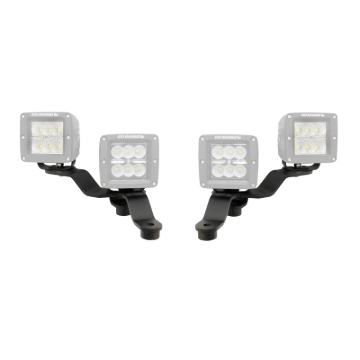 Picture of Go Rhino 18-20 Jeep Wrangler JL/JLU/Gladiator JT Light Mount - Two 3in Cubes Offset
