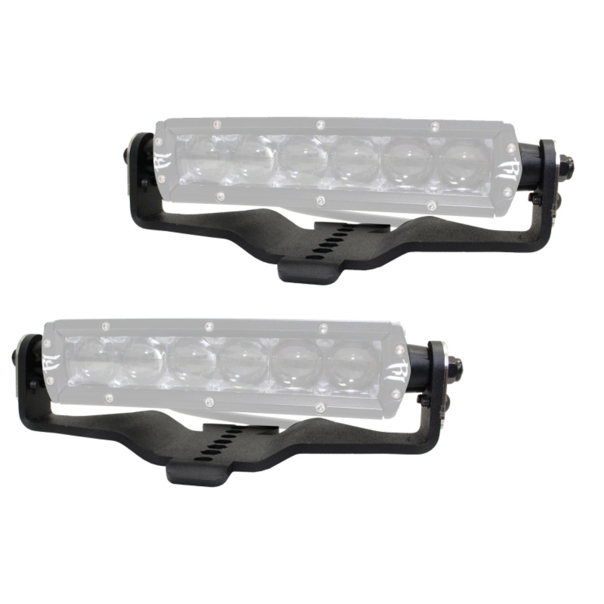 Picture of Go Rhino 18-20 Jeep Wrangler JL/JLU/Gladiator JT Light Mount - Two 6in Single Row