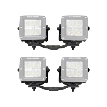 Picture of Go Rhino 18-20 Jeep Wrangler JL/JLU/Gladiator JT Light Mount - Two 3in Cubes