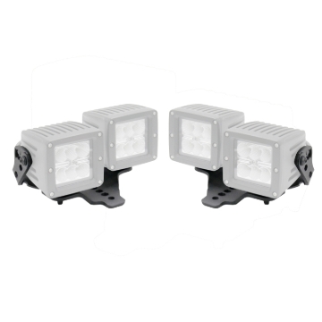 Picture of Go Rhino 18-20 Jeep Wrangler JL/JLU/Gladiator JT Light Mount - Two 3in Cubes