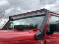 Picture of Go Rhino 18-20 Jeep Wrangler JL/JLU/Gladiator JT XE Windshield Light Bar Mount - 50in Single Row