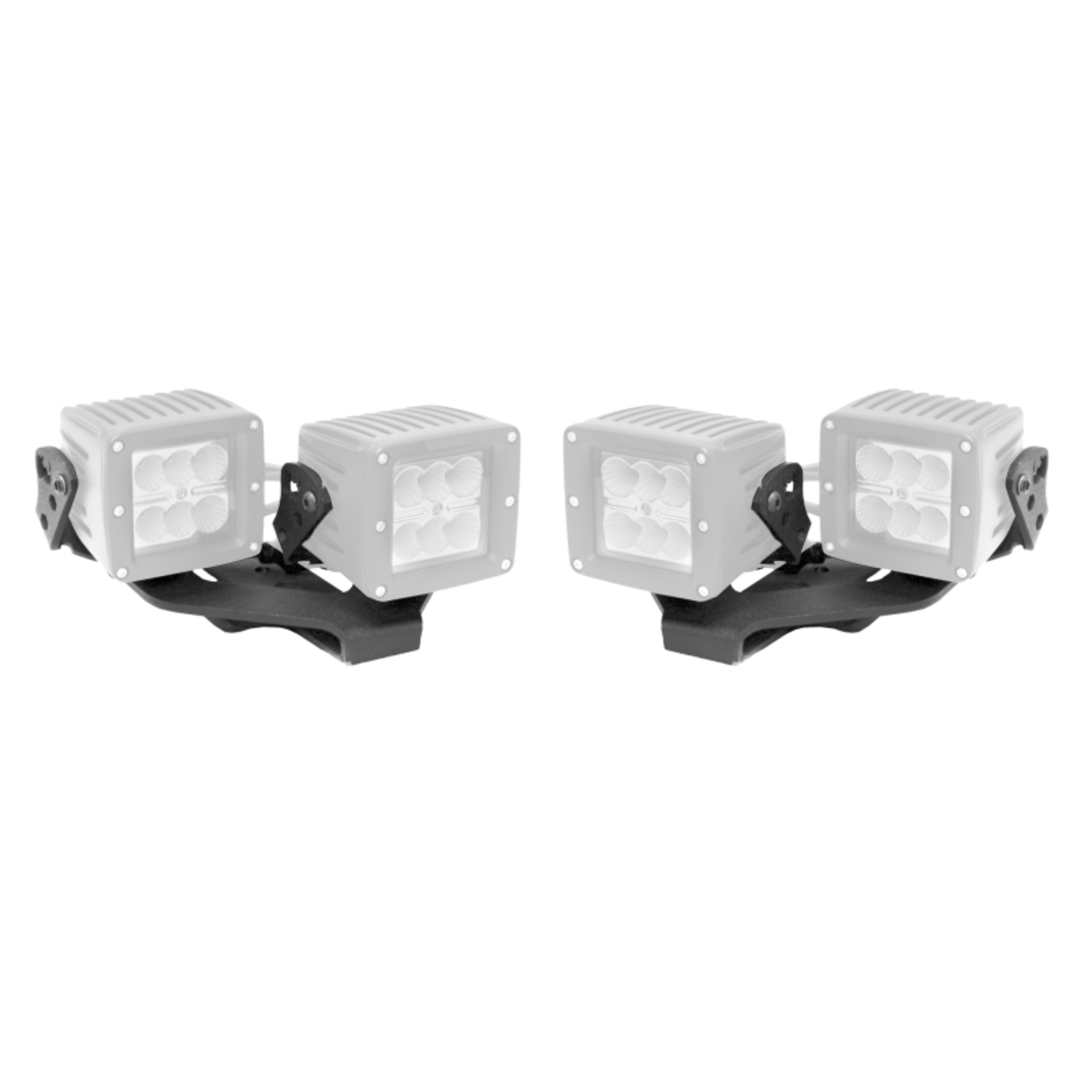Picture of Go Rhino 18-20 Jeep Wrangler JL/JLU/Gladiator JT Light Mount - Two 3in Cubes
