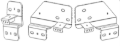 Picture of Go Rhino 09-19 Ram 1500 Brackets for Dominator Extreme SideSteps
