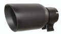 Picture of Go Rhino Exhaust Tip - Textured black - ID 2 1/2in x L 8in x OD 4in