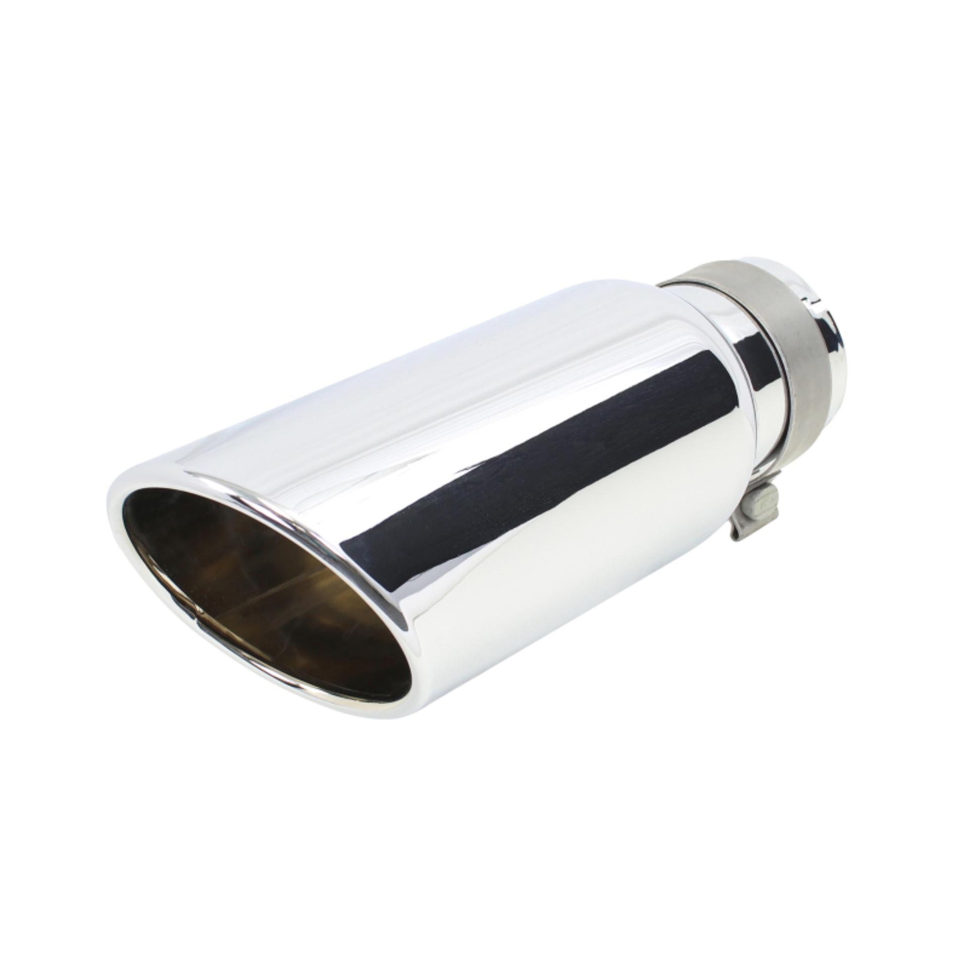 Picture of Go Rhino Exhaust Tip - Chrome - ID 3 1/2in x L 14in x OD 5in