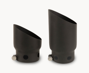 Picture of Go Rhino 08-16 Ford F-250/F-350 Super Duty Exhaust Tip - Black - 2 Tips Set - ID 4in x OD 5in