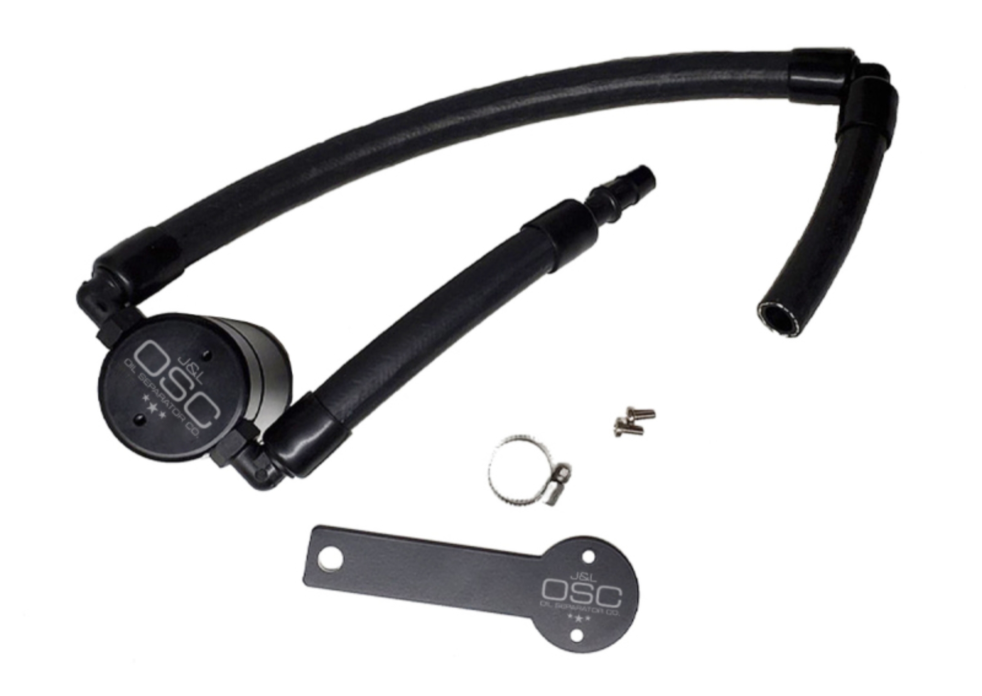 Picture of J&L 18-22 Kia Stinger GT 3.3TT Passenger Side Oil Separator 3.0 - Black Anodized