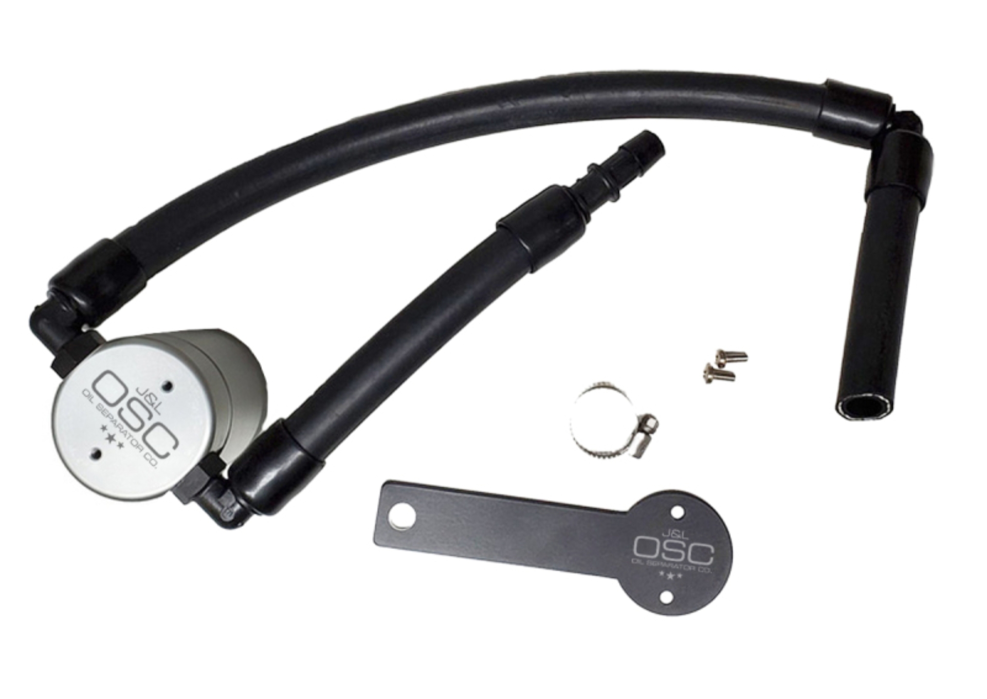 Picture of J&L 18-22 Kia Stinger GT 3.3TT Passenger Side Oil Separator 3.0 - Clear Anodized