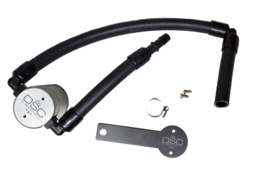 Picture of J&L 18-22 Kia Stinger GT 3.3TT Passenger Side Oil Separator 3.0 - Clear Anodized