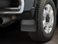 Picture of WeatherTech 20-24 Chevrolet Silverado 2500HD/3500HD Rear No Drill Mudflaps - Black