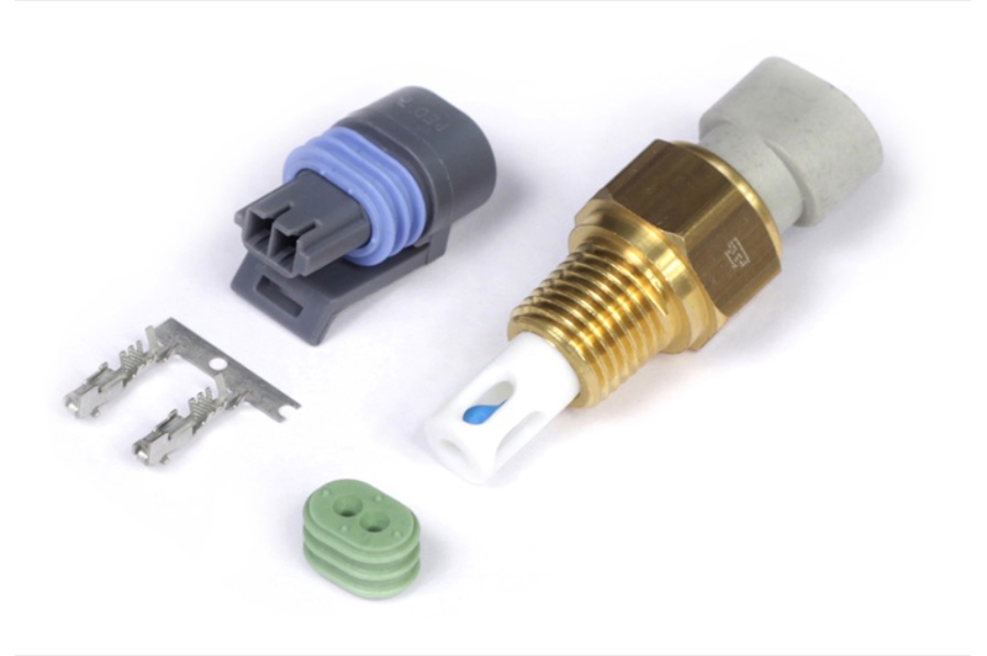 Picture of Haltech Nissan Z32 300ZX Air Temp Sensor 1/4 NPT Thread (Incl Delphi Plug & Pins)