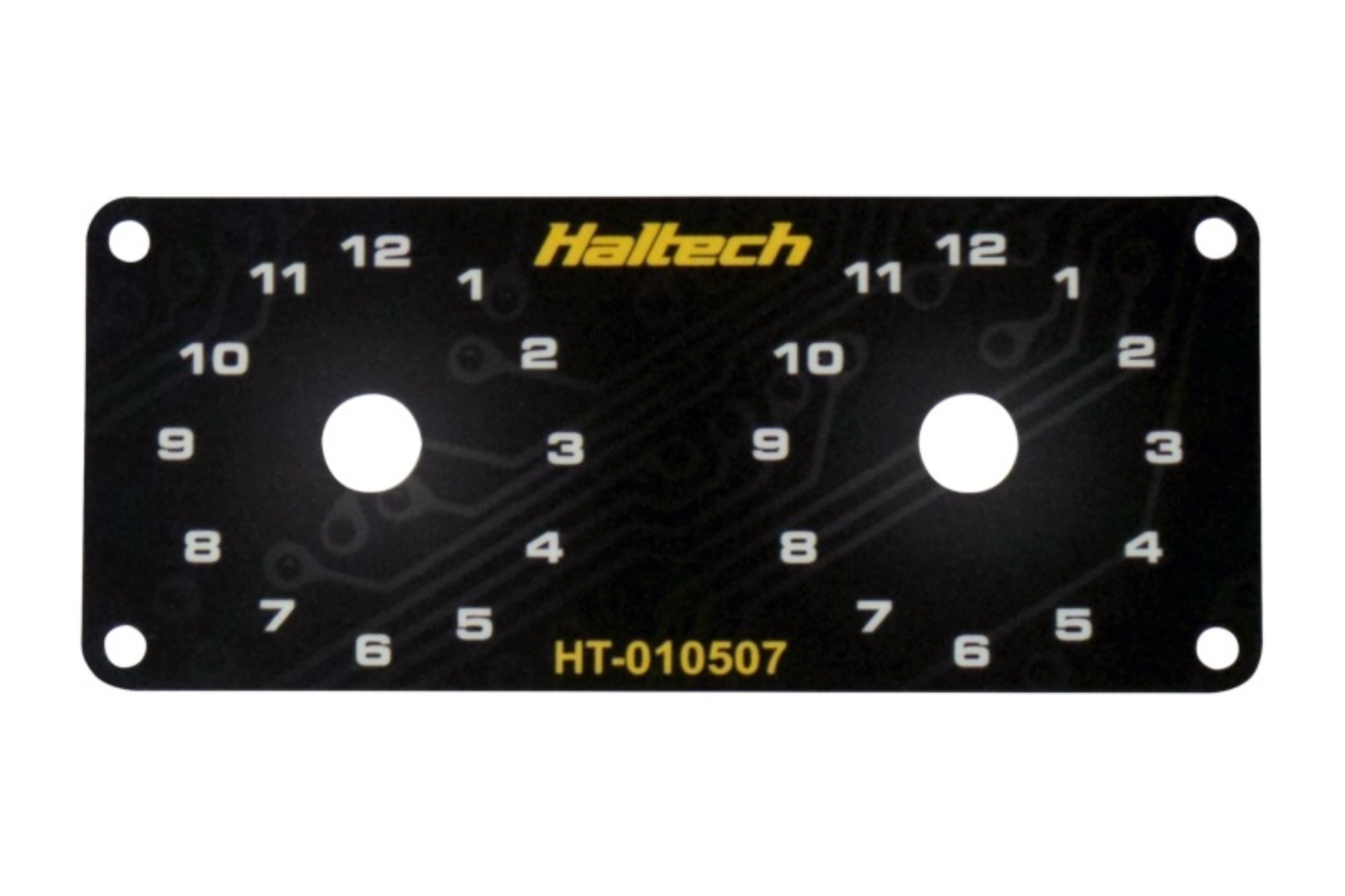 Picture of Haltech Dual Switch Panel w/Yellow Knob