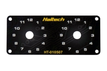 Picture of Haltech Dual Switch Panel w/Yellow Knob