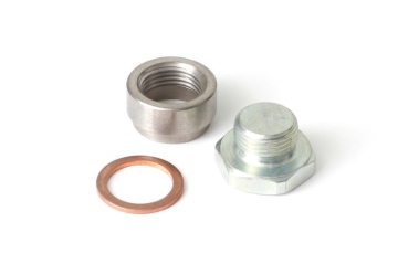 Picture of Haltech O2 Sensor Weld-On Bung w/Copper Washer & Blanking Plug M18 x1.5