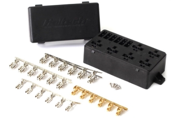 Picture of Haltech 6 Circuit Haltech Fuse Box w/Lid/Pins