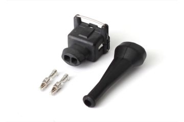 Picture of Haltech Bosch EV1 (Square) 2 Pin Junior Timer Female Connector Plug & Pins