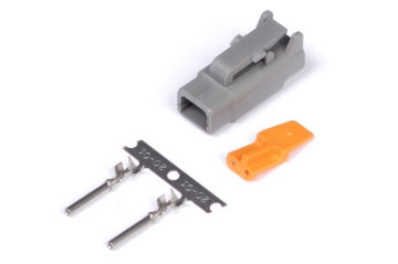 Picture of Haltech Male Deutsch DTM-2 Connector 7.5 Amp Plug & Pins